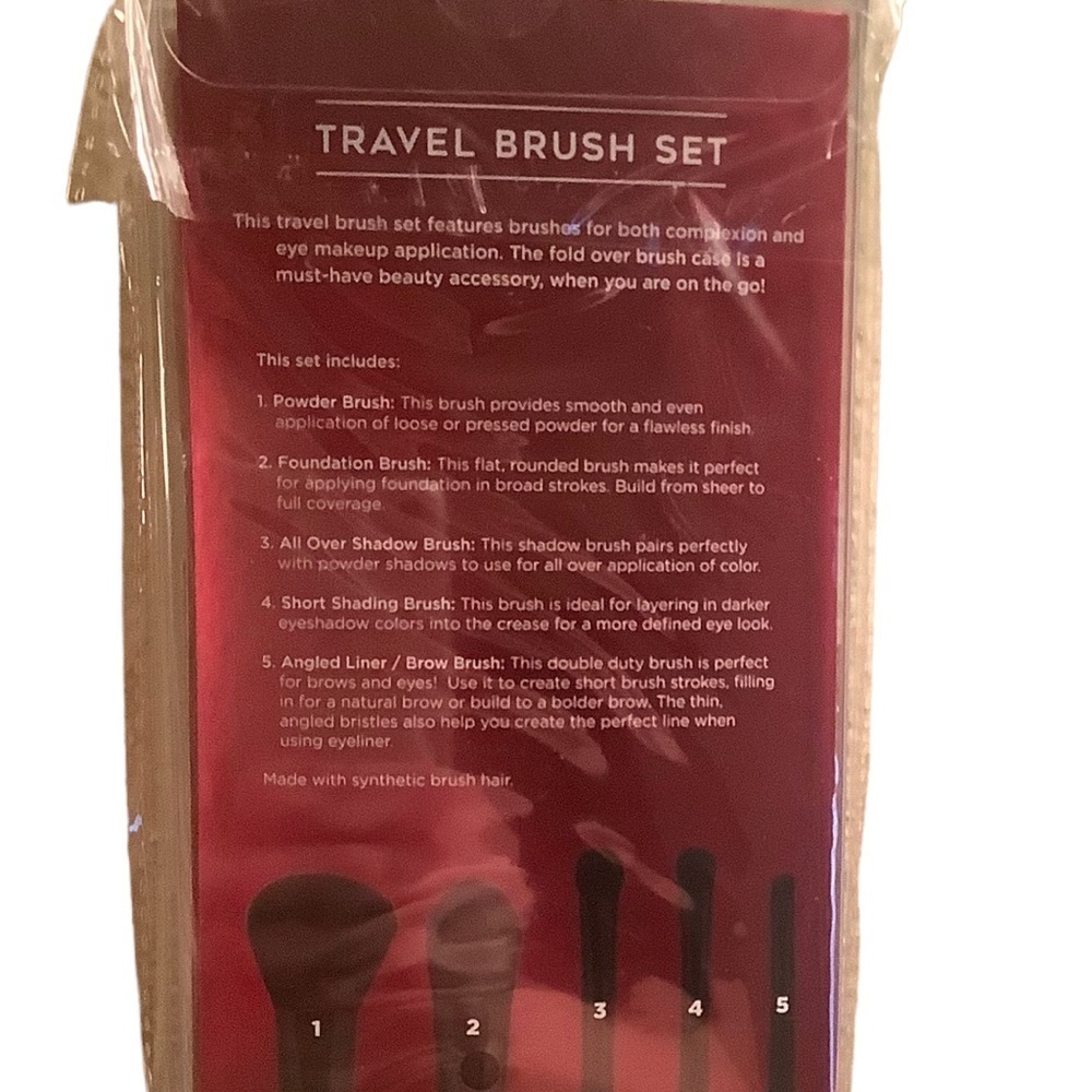 Makeup Bag & Travel Brush Set. - Picture 4 of 4